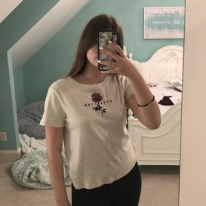 hollister flower tee
